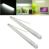2Pcs 7w Smd5730 Pure White Aluminum Not Waterproof Double Row Led Rigid Strip Hard Light Dc12v