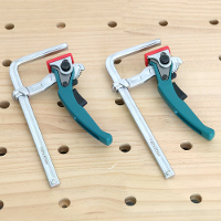 2PCS Aluminiumlegering Snelle Ratel Tafel Klem Rail Klem voor MFT Tafel en Gidsrail Systeem 60mm Klemdiepte 120 300mm Kl