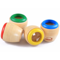 2Pcs Bee Magic Eye Effect Kaleidoscope Colorful Wooden Box Observation