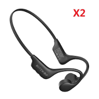 2PCS BlitzWolf® BW BTS8 bluetooth oordopjes Botgeleiding Hoofdtelefoon Ingebouwd 32GB Geheugen IPX8 Waterdicht Laag Late