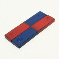 2Pcs Educational Ferrite Physical Experiment Bar Magnet Science Toys