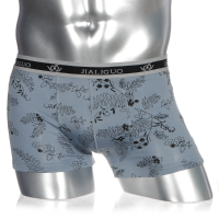 2Pcs Fancy Flower Flat Feet Panties Underpants For Men