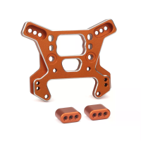 2Pcs Geüpgradede Aluminiumlegering Voorste En Achter Schokplaat voor ZD Racing DBX09 MT09 BX09 1/9 Brushless Off Road RC