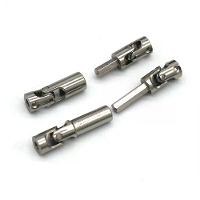 2PCS Geupgrade Metalen Aandrijfas Voorfront Achter voor Land Rover FMS FCX24M D90 D110 Range Discovery 1/24 Rock Crawler