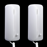 2Pcs Home/office Wired Intercom Telephone System With Wall Mount