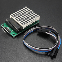 2Pcs Max7219 Dot Matrix Mcu Led Display Control Module Kit For Arduino With Dupont Cable