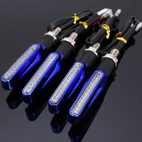 2Pcs Motorcycle Led Turn Signal Indicator Blinkers Amber Light