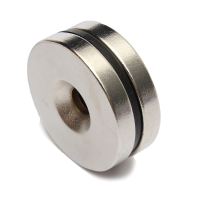 2Pcs N35 30mm X 5mm Strong Countersunk Magnets 5mm Hole Rare Earth Neodymium Magnets
