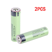 2Pcs Ncr18650b 3400mah 3.7V Rechargeable Pointed Head Li Ion Battery
