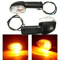 2Pcs Rear Front Universal Abmer Turn Signals Lights For Yamaha Yzf R1 R6 Fz1 Fz6 Xj6