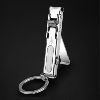 2Pcs Ultra Thin Foldable Keychain Nail Clippers Stainless Steel Hand Toe Cutter Pedicure Manicure