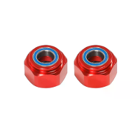 2PCS Upgrade Onderdelen Accessoires 12mm Aluminium Legering Voorwiel Lager Hexagonale Connector voor TAMIYA DT03 1/10 RC