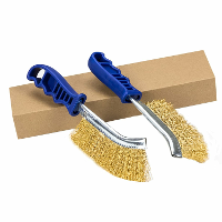 2PCS Zware Draadborstels voor het Reinigen van Roestverwijdering Koolstof  en Roestvrijstalen Borstelharen 11