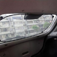 2X Car Side Rear Window Sunshade Cover Visor Shield Black