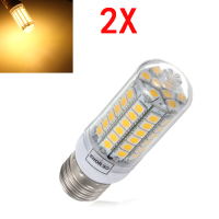 2X E27 5.5W Warm White 828lm 5050smd 69 Led Corn Light 220 240v
