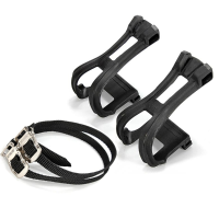 2X Fixed Fixie Gear Bike Pedal Toe Straps Foot Clip Binding Band