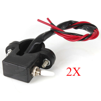2X Motorcycle Dual Flash Warning Switch With Turn Signal Light