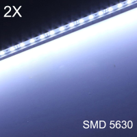2X Non Waterproof Led White Strip Light 36 Smd 5630 50cm 12v