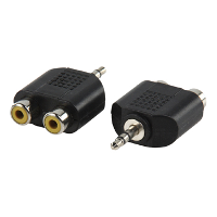 2X tulp naar stereo mini jack plug