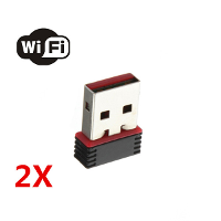 2XMini 150Mbps USB WiFi Wireless Adapter Network LAN Card 802.11 N/g/b