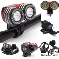 2Xt6 Xm L Headlight Headlamp Torch Lamp Bike Bicycle Light Flashlight