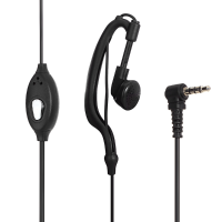 3.5Mm Hands Free Earphone For Zastone Zt 2r Walkie Talkies Black