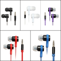 3.5MM In Ear Earphone Headphone Earbud Headset Flat Cable