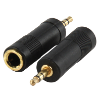 3.5Mm male 6.35Mm female gold