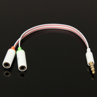 3.5Mm Stereo 4pole Plug To Microphone Headphone Jack Adapter