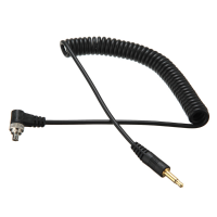 3.5Mm To Male Flash Pc Sync Cable With Screw Lock For Trigger Receiver