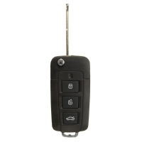 3 Button Folding Flip Remote Key Case Shell For Hyundai Elantra Sonata Genesis