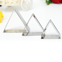 3 Pcs Triangle Stainless Steel Cookie Cake Biscuit Cutter Mold Set