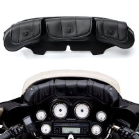 3 Pouch Pocket Fairing Windshield Bag For Harley Electra Street Glide Touring