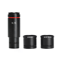 3 Stuks HAYEAR 0.5X C Mount Microscoopadapter 30.5Mm 30mm Elektronische Oculairreductielens 0.5X Microscoop Doorvoerlens