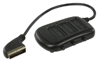3 Weg scart splitter zwart 0.50M