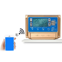 30/40/50A/60A Bluetooth Zonnepaneel Regelaar 2 USB Digitaal Display LCD Scherm 12V/24V MPPT Zonne laadregelaar