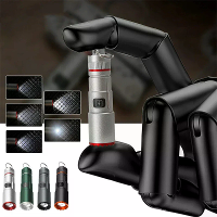 300LM Krachtige EDC LED Sleutelhanger Zaklamp Met Oplaadbare Batterij Mini Zaklamp Draagbaar Werklicht met Magnetische A