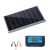 300W 12V Zonnepaneel Kit Polycrystalijn USB vermogen Draagbaar Buiten Oplaadbare Zonne Generator IP65