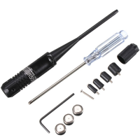 301 Red Dot Laser Bore Sight Collimator Kit For 0.22 To 0.50 Boresighter Hunting Caliber