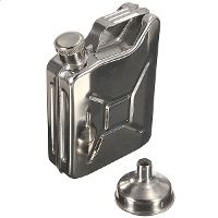 304 Stainless Steel Hip Flask With A Small Funnel