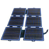 30W ETFE Zonnevouwe Chargerpaneel USB C/DC uitgang Snelladen 20,5% Hoge Conversie efficiëntie Draagbaar IPX6 Waterdicht
