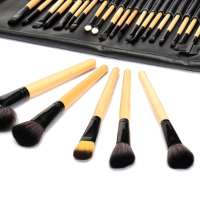 32 Pcs Brown Eyeshadow Eyebrow Blush Makeup Brushes Cosmetic Set