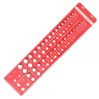 34 Maten Draad Controleerder Moer en Bout Gauge Metriek M4 Tot M16 8 Boorbit Gauge Aluminum Legering Draad Meetgereedsch
