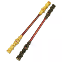 35 Cm Zwarte Mythologie Wukong Strijdbijl Gouden Stok Spelaccessoires Metalen Modellen Legering Sieraden Speelgoed