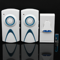 35 Melody Chime EU Plug Door Bell 1 Remote Control with 2 Receivers