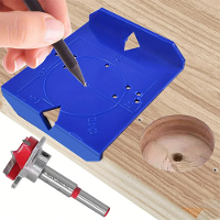 35 Mm / 40 mm boorgeleider van aluminium boorpositie hulpmiddel voor het installeren van scharnier op kastdeur nauwkeuri