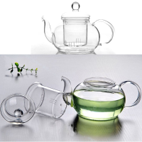 350Ml 1000ml Heat Resistant Glass Teapot With Infuser Coffee Tea Leaf