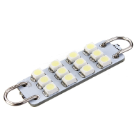 3528 43Mm 12 Smd White Rigid Loop Led Car Auto Door Light Lamp