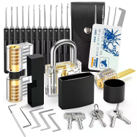 36 Delige lockpick set transparante training sloten lockpicking oefenkit anti slip greep lockpicks hoogprecisie cilinder