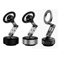 360 Magnetische Telefoonhouder Sterke Zuigkracht Dubbele Vacuüm Bevestiging 360 Rotatie Universele Geschiktheid Aluminiu